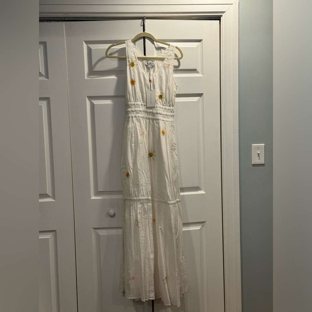 NWT Something Navy cotton maxi dress